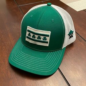 Chicago flag St Patrick’s day hat with SnapBack